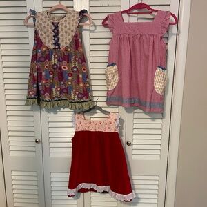 Matilda Jane Tops, Size 8 and 10 (lot of three)